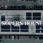 Aerial view of 300 solar panels installed on Sopers House commercial building roof in Cuffley by Climate Force